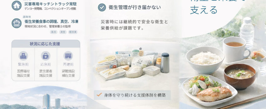 遠隔地より食事支援の調理実施します